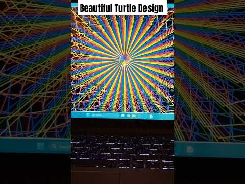 Beautiful Turtle Design           #beautiful #python #pythonturtle #trending #shorts #pythoncode