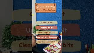 "Day 12: Bit Magic - Clear, Update, Count, and Exponentiate | Java+DSA Challenge"