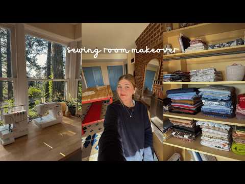 creating my dream sewing room !! 🔨🏠✨🧶