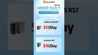#kascoin #kasminer #kasmining  #kasprice  IceRiver KAS KS7 VS Bitmain Antminer KS7 .MinerDaily