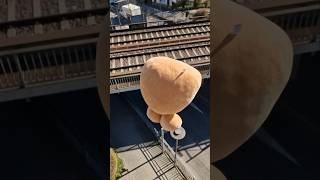 Pou falls from the roof 😂💩 #pou #plushie #plushtoy