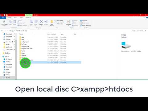 Output php localhost server