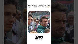 Everyone trying so hard not to crack during the 2023 Belgium GP! #f1 #f12025
