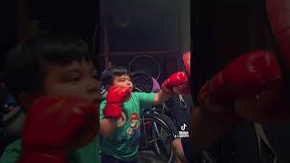 Teach them young #boxing #boxingtraining #toddlers #activeplay