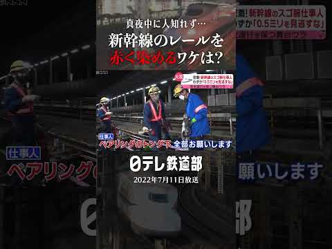 【赤く染める】深夜の品川駅で新幹線のレールにスプレーを吹きかける人たちとは？〔日テレ鉄道部〕