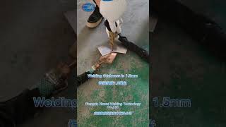 welding test for DNY 25 handheld spot welding machine