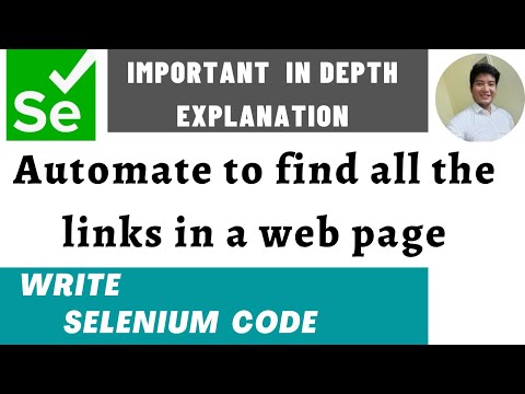 How to find all the links in a website using selenium| Selenium WebDriver tutorial for beginners
