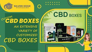 Decorative & Eye-Catching Custom CBD Boxes With Free Graphic Design Support | Silver Edge Packaging