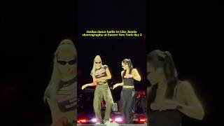 Jenlisa dance battle in Like Jennie choreography at Encore New York day 2 #jennie #lisa #blackpink