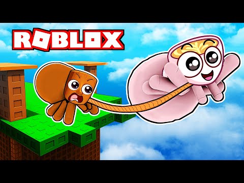 Tung Tung Sahur & Cappuccina Turn Into CUTE SPIDERS in  ROBLOX WEBBED OBBY!