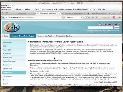 Session 2 Series 2 - Using AllegroGraph with Sparqlycode