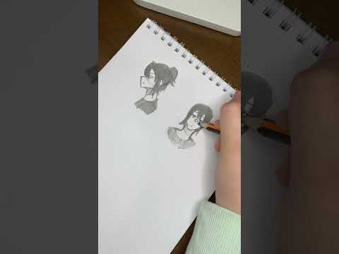 Sped up drawing #drawing #art #oc #anime #sketch #draw #cupidsong #cupidtrend