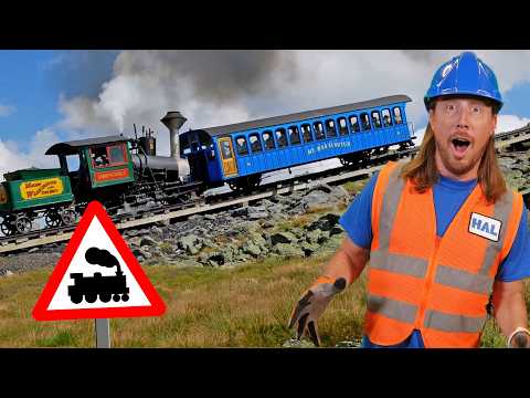 Handyman Hal explores Trains | Mt. Washington Cog Railway | Steam Engine Train