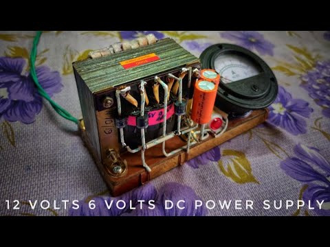 how to make 12 volt and 6 volt dc power supply in hindi full explanation