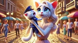 Kitten Becomes Police Officer 😿 Revenge Stepmother! 🔥#cat #ai  #catlover #catvideos #cutecat #aicat