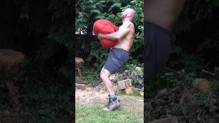 Heavy Sandbag Over the Shoulder Toss