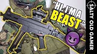 This Airsoft Gun is a Beast! 😈 Umarex HK UMP45 Elite | SaltyOldGamer Airsoft Review