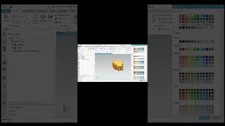 How to change an object color in NX #shorts