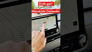 Mitsubishi Outlander 2025 showing gas prices #shorts #outlander #newcar #mitsubishi