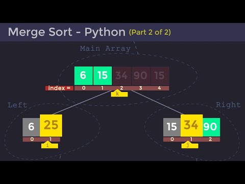 Merge Sort Visualization - Combining the Array(Part 2 of 2)