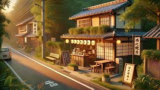Japanese Evening Café Vibes ☕   Relaxing Lofi Beats for Study, Work, and Chill