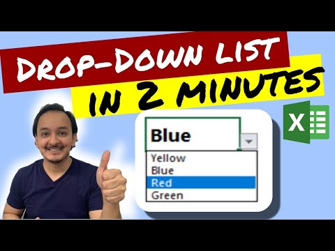 🗒 How to create a drop-down list in Excel in 2 minutes