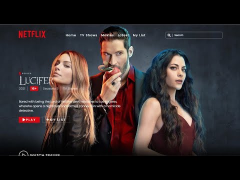 Netflix Landing Page | Lucifer Season5 UI Design | Html CSS & Javascript