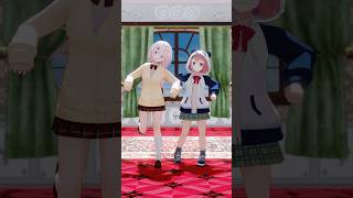 ｴｯﾎｴｯﾎ / さくゆい【にじさんじMMD】#椎名唯華 #笹木咲 #えっほえっほ #にじさんじ #shorts