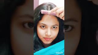 Remove middle partition of hair use comb #shorts #youtubeshorts #hairstyle