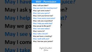 MAY - Permission | English Conversation Practice  | Learn English