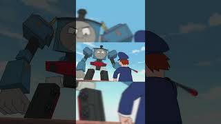 2 Thomas Train Robot VS Man #shorts