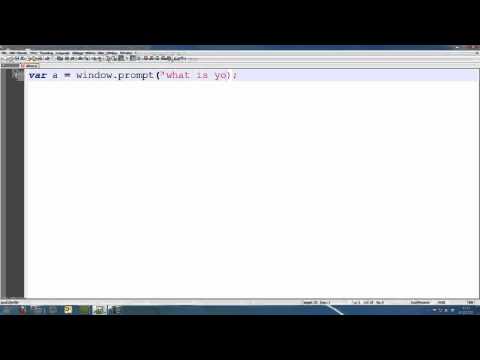 JavaScript Tutorial 4 - window prompt