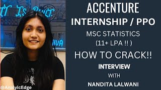 Accenture Internship Interview || Msc Statistics Placement || Accenture Interview 2024 #internship