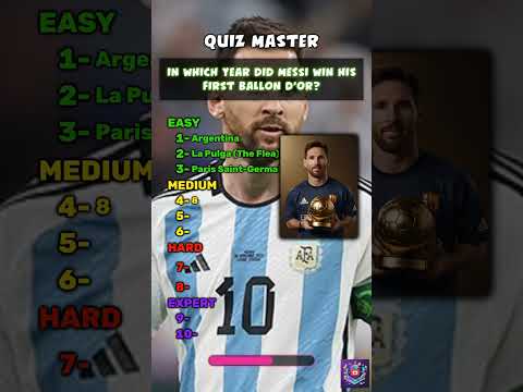 Messi Fans: Test Your Knowledge (ft. 7-Time Ballon d'Or Winner)