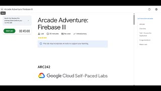 Arcade Adventure: Firebase III | Lab solution #arcade2025