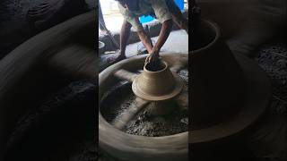Big pot made from clay #pottery #potteryart #handmade #mudwork #diy# soilwork #potteryclay #short