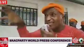 LIVE:  TakeitbackTV #AACParty Lagos World Press Conference #RevolutionNow #NotOurAAC