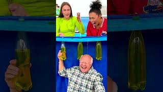 Grandpa Splashed Challenge 🌊😱 #TooFunny
