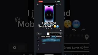 I FOUND AE IN MOBILE #aftereffects #aftereffectsedit