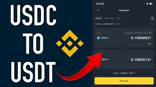 Convert Usdc to Usdt in Binance || usdc to usdt transfer || usdc to usdt change coin