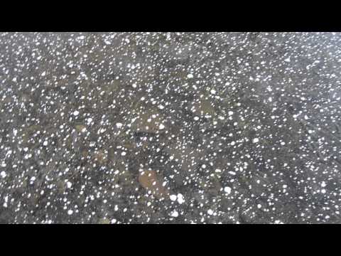 Icy gravel