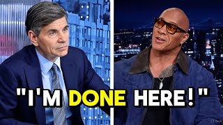DwayneJohnsonWalks Out of Good Morning America After Explosive On-Air Showdown George Stephanopoulos