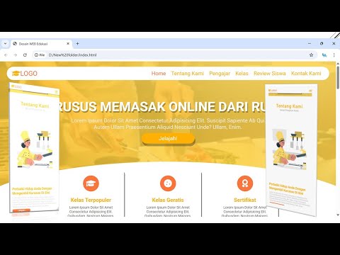 Tutorial Membuat Template Website LANDING PAGE HTML CSS 2025 | #2