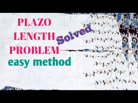 How to solve length problem in ready made plazo pant | #cuttingandstitching#plazo || Art of world ||