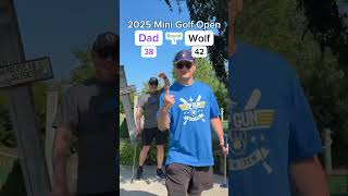 Dad vs Wolf ROUND 1 - 2025 Mini Golf Open (Holes 17-18) #golf #minigolf #viral