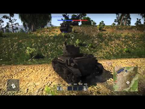 War Thunder (PS4 gameplay) Spinning tree!