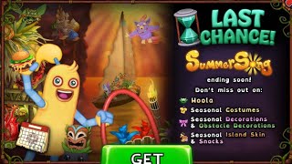 🌅 My Singing Monsters: SummerSong 2025 is leaving soon! (Rares + Epics and More Sales) ⛱️