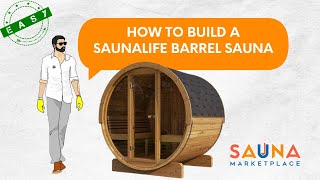 Building a SaunaLife Ergo E7G Barrel Sauna Kit