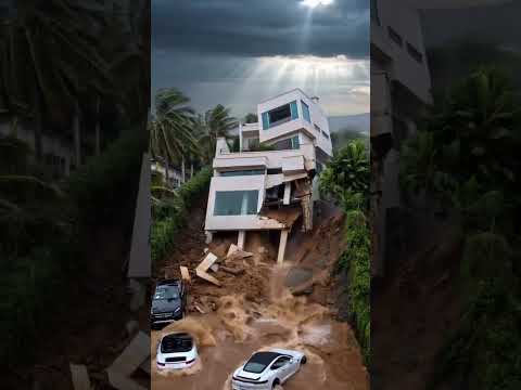 Luxury house down to the ground AI
