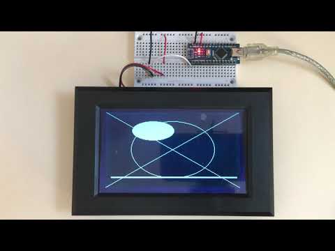 Aalonix 256x160 Smart LCD Display Geometric Function Test for Arduino, Pic, STM......